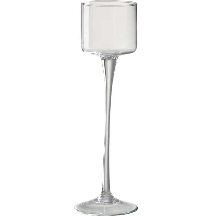 J-Line photophore Sur Pied - verre - transparent - small
