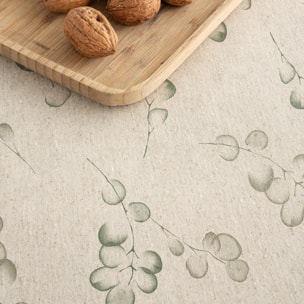 Nappe imprimée anti-tâches EUCALIPTO VERT