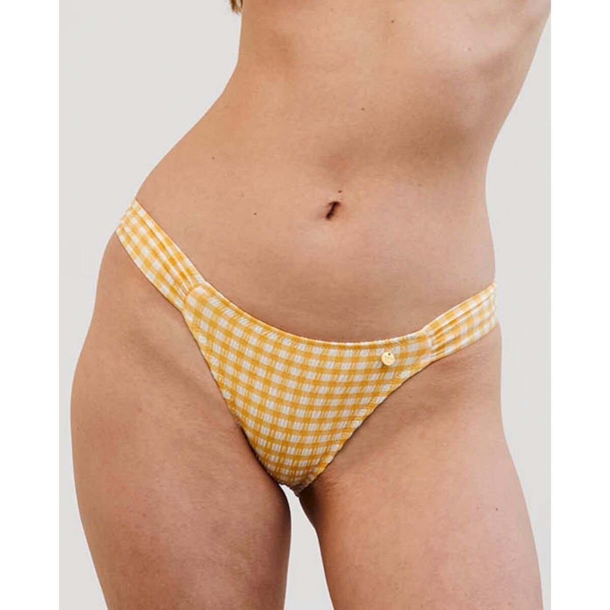 Braga de bikini brasileña de cuadros vichy