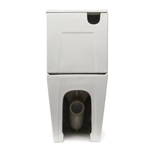 Infinitio kit WC à poser sans bride évacuation vario + abattant SoftClose + réservoir de chasse d'eau, blanc (SATINF032SREXVPSN)