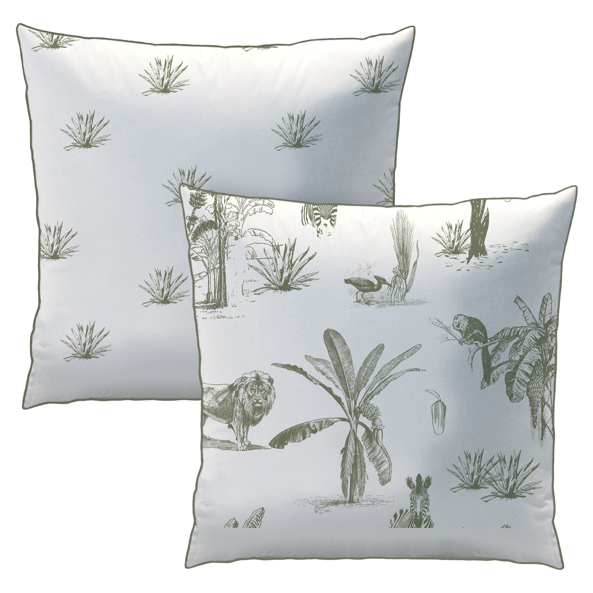 Parure de lit imprimée 100% coton, SAFARI