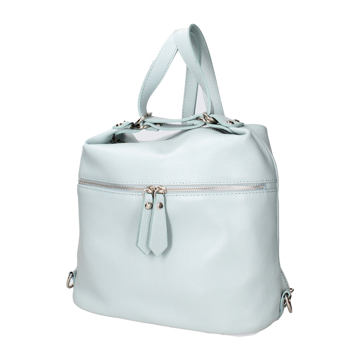 Borsa a spalla da donna - Modello Bianca - Vera pelle - 30.0 x 26.0 x 9.0 cm