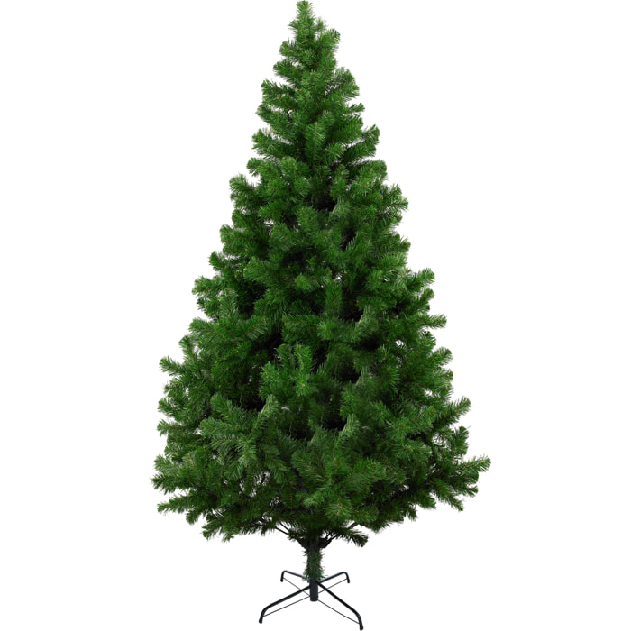 Albero di Natale 120 cm Evergreen, Pino artificiale, Albero effetto reale, Alberello natalizio extra folto, 70x70 h120 cm, Verde