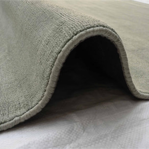 Tapis artisanal doux et soyeux tufté main en viscose