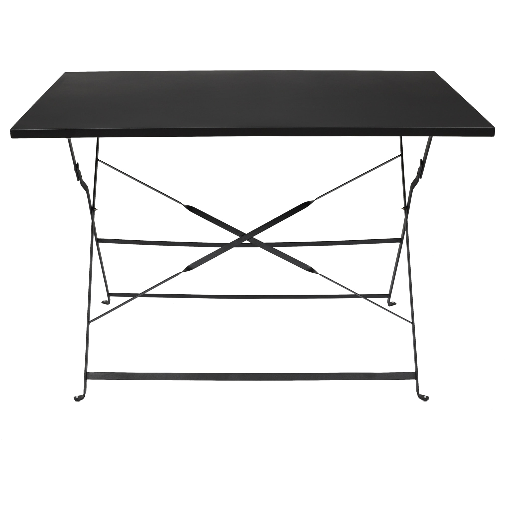 Table De Repas Pliante Palerme Noir 110x70x71cm