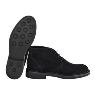 Polacchine stringate in camoscio