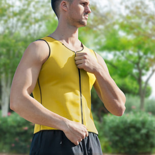 Pack Stazione Trazioni Fitness con Guida Esercizi e Gilet Sauna Sport Uomo XL InnovaGoods