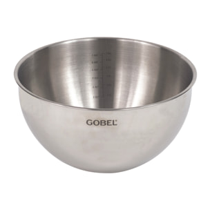 Cul de poule - fond rond - inox - Ø 30 cm