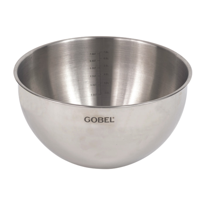 Cul de poule - fond rond - inox - Ø 30 cm