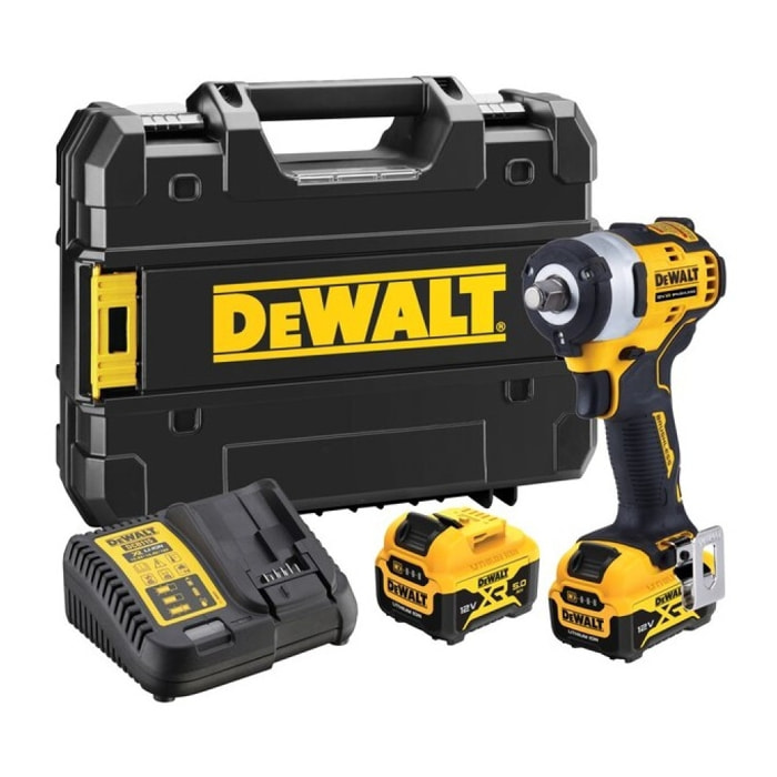 Boulonneuse 3/8 DEWALT XR 12V brushless 339NM - 2 batteries 5.0 Ah Li-Ion - DCF903P2-QW