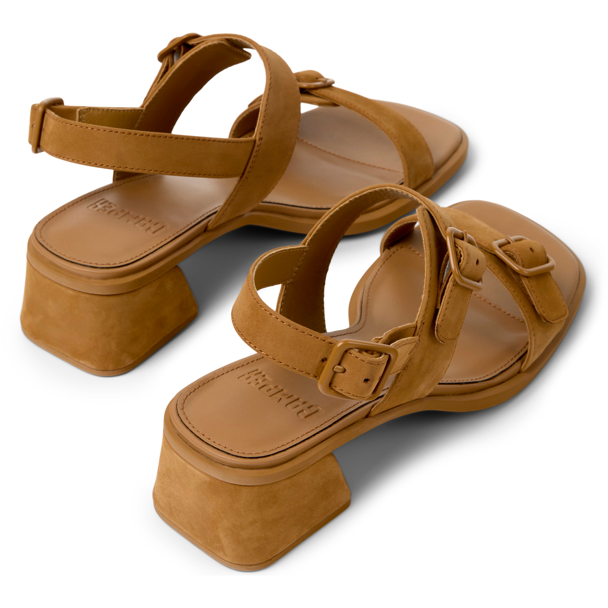 Sandalias - CAMPER Kora - Marron - Cuero nobuk