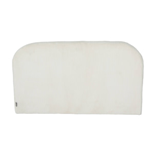 Canapé lit enfant en velours côtelé dépliable. couleur crème. L 90 x P 43 x H 51.5 cm