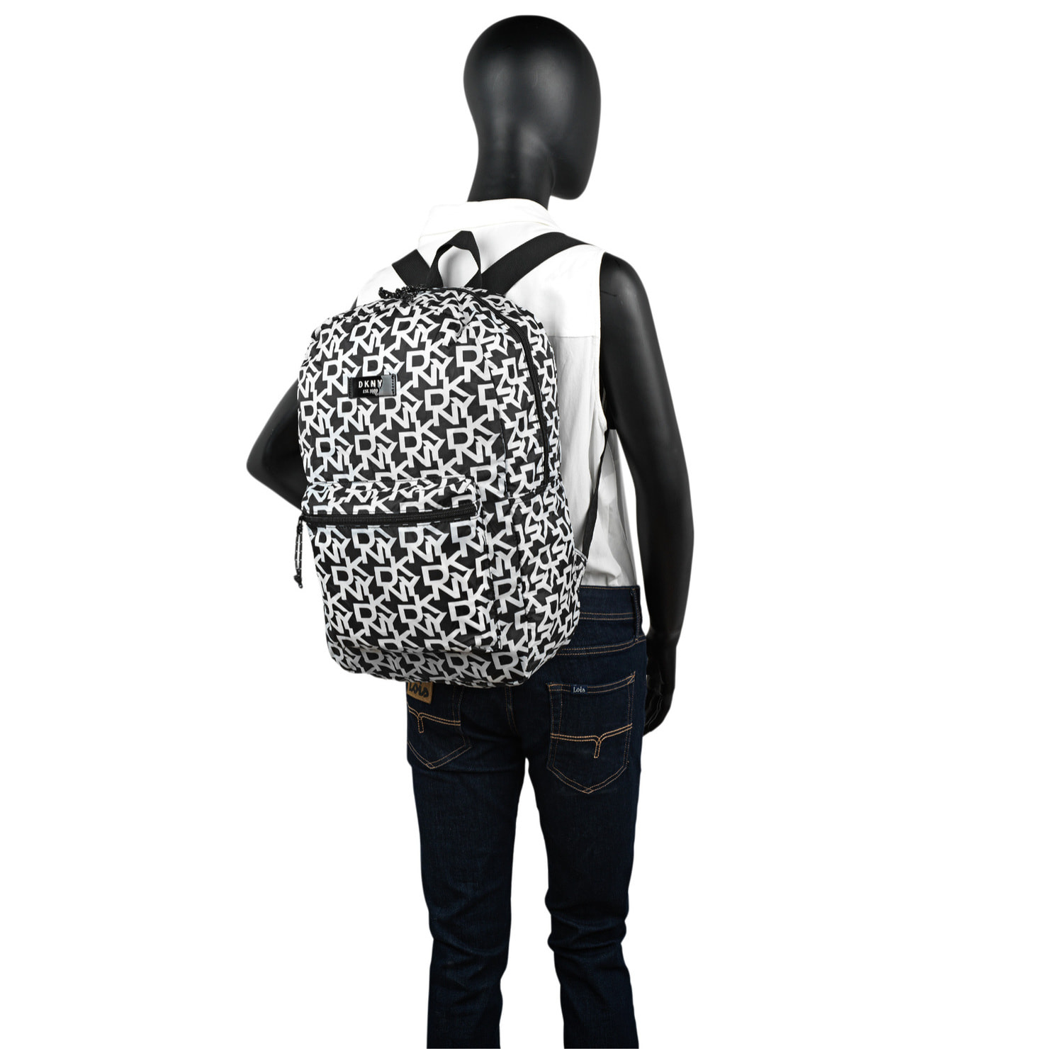 Mochila Casual/Ocio Dkny Dkny-928 Packable Negro-Blanco