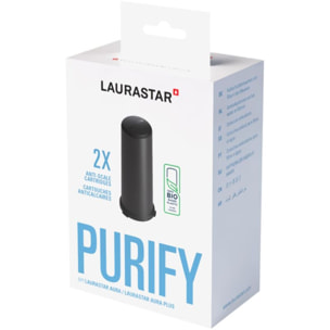 Cartouche anticalcaire LAURASTAR duopack pour nettoyeur vapeur AURA