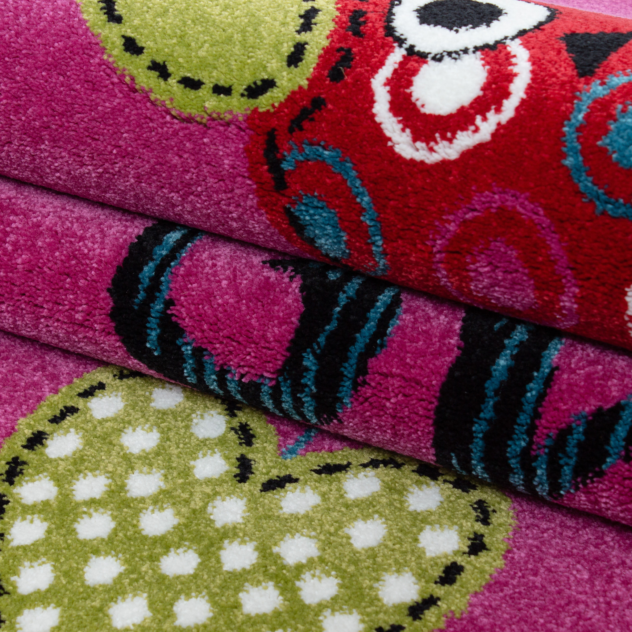 KIDS - Tapis enfant à motif hiboux violet - KID0420LIL