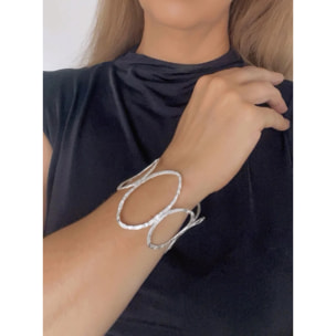 Brazalete Orion en laton plata chapado 10µ