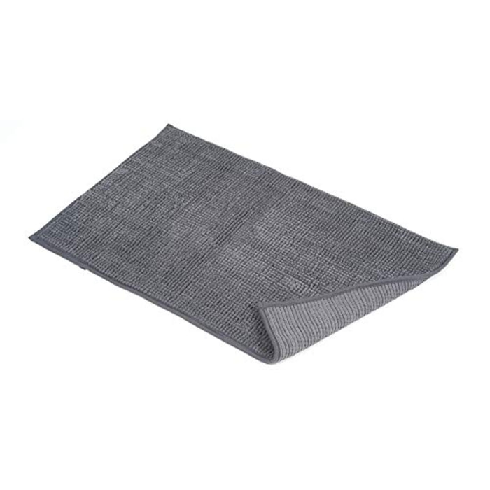 Tappeto Bagno Poppy Stone, Antiscivolo, Tessuto Morbido e Assobente.