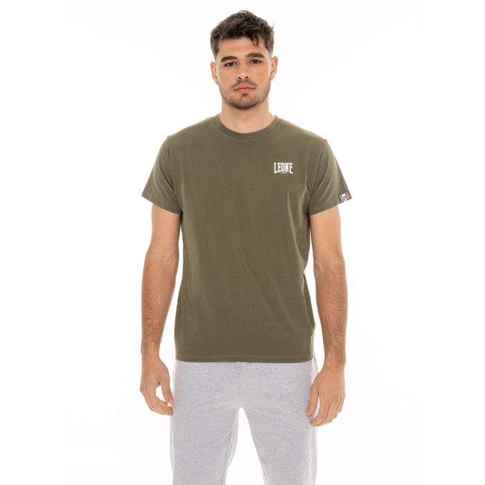 Camiseta de hombre Leone Basic de algodón de manga corta