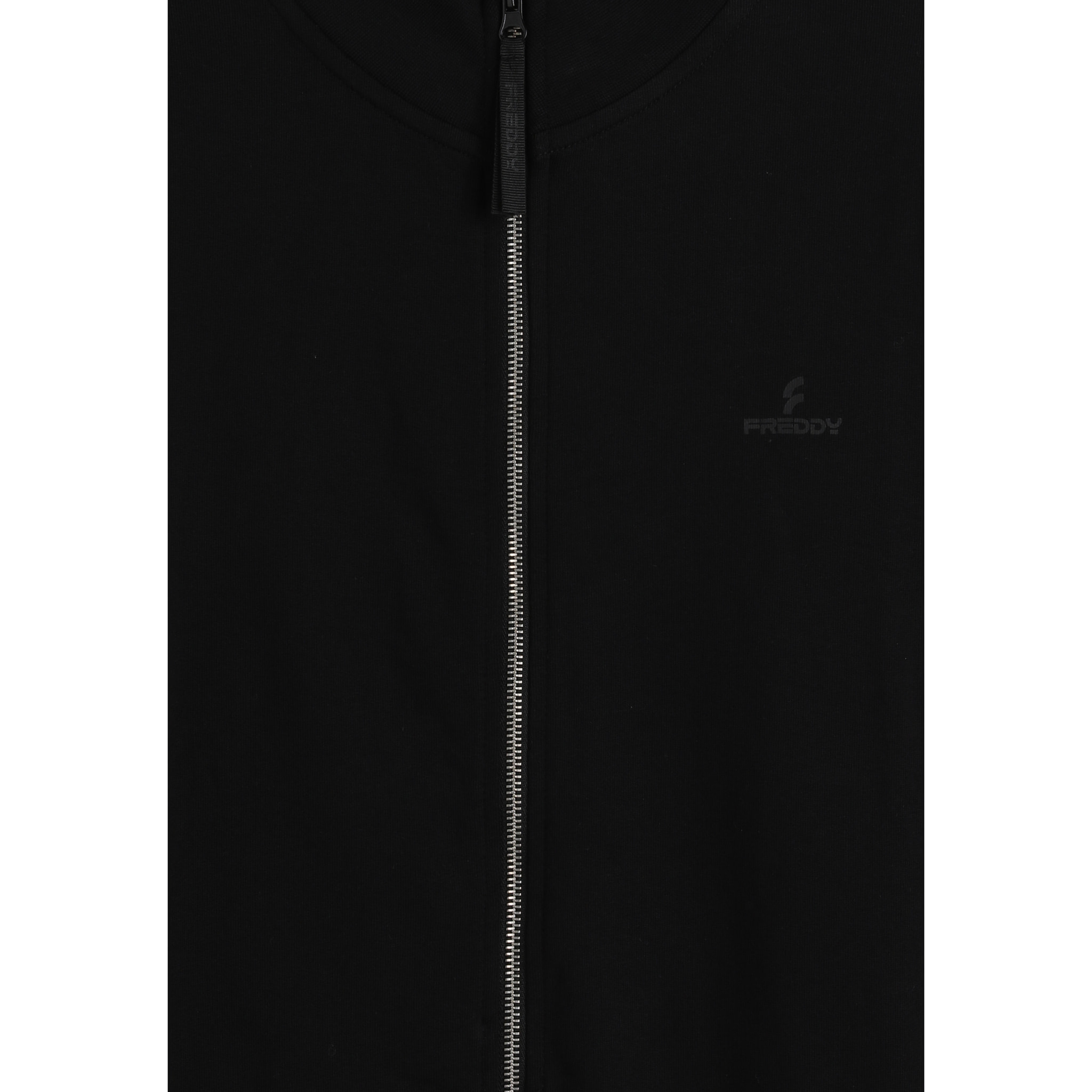 Tuta uomo in cotone con felpa full-zip e collo alto