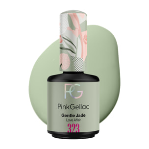 Pink Gellac - 323 Gentle Jade Gel Nagellak 15ml - Groene Gel Lak - Manicure voor Gelnagels - Gel Nagellak - Gel Nails