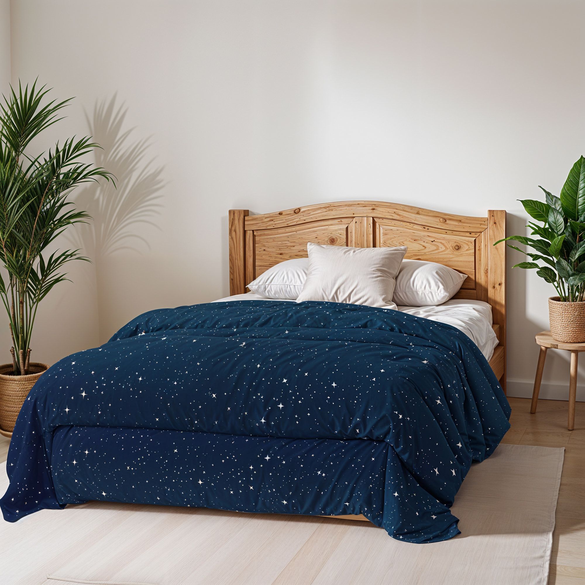 TRAPUNTA BASIC INVERNALE STAMPATA PIAZZA E MEZZA, STARS