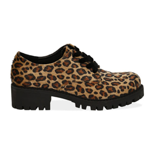 Stringate leopard in eco-cavallino