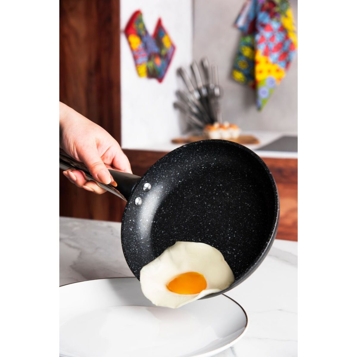 Padella 20 cm Excelsa – Five Stars, Alluminio Nero