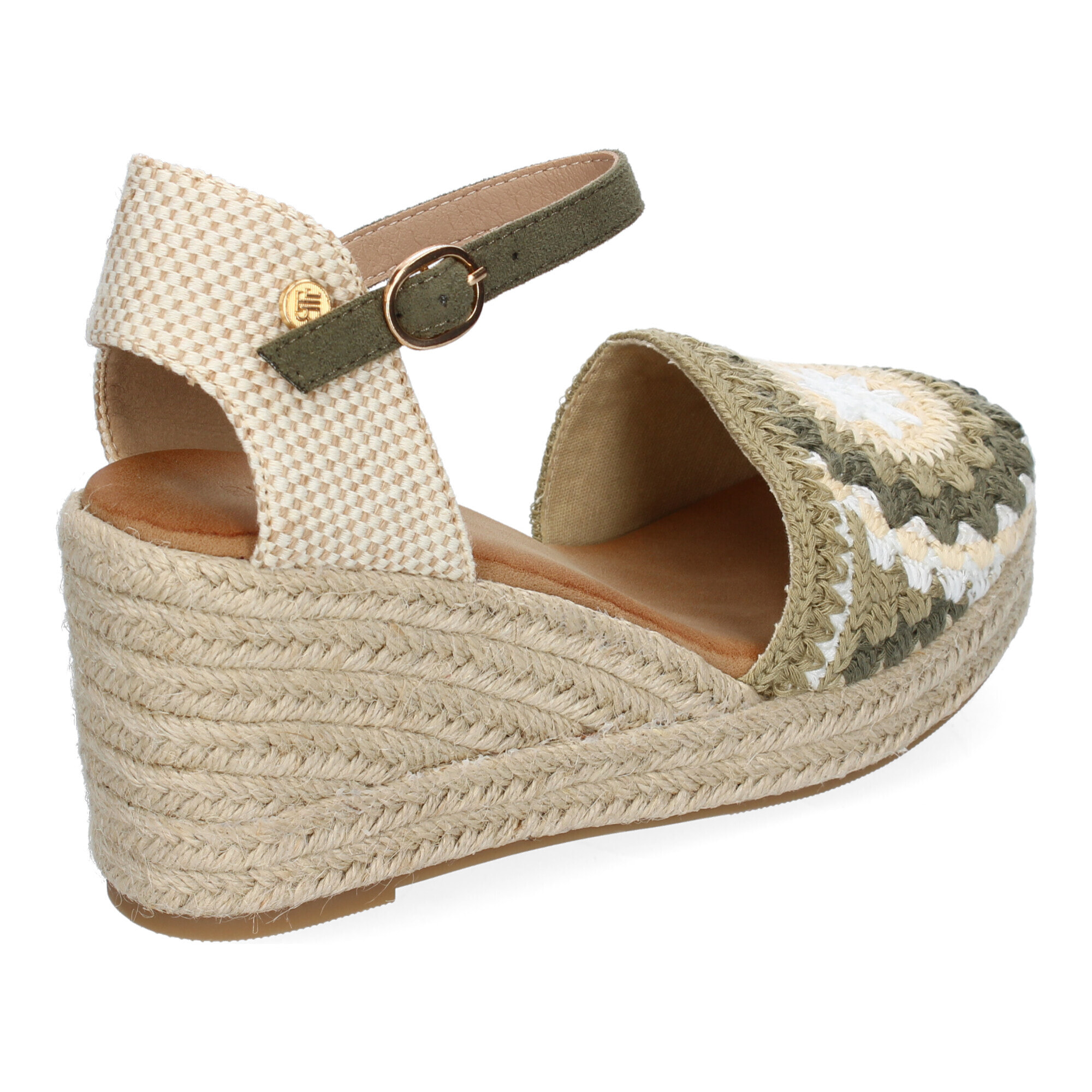 Sandalias de Cuña para Mujer con Diseño de Flores, Adornos Bordados