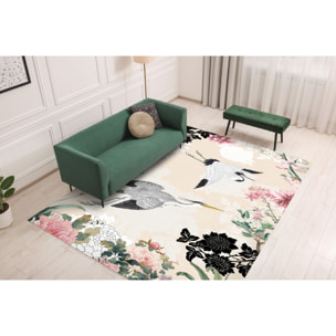 Alfombra de vinilo Hanami -PVC antideslizante, vinilica para cocina o salón, lavable, estilo abstracto