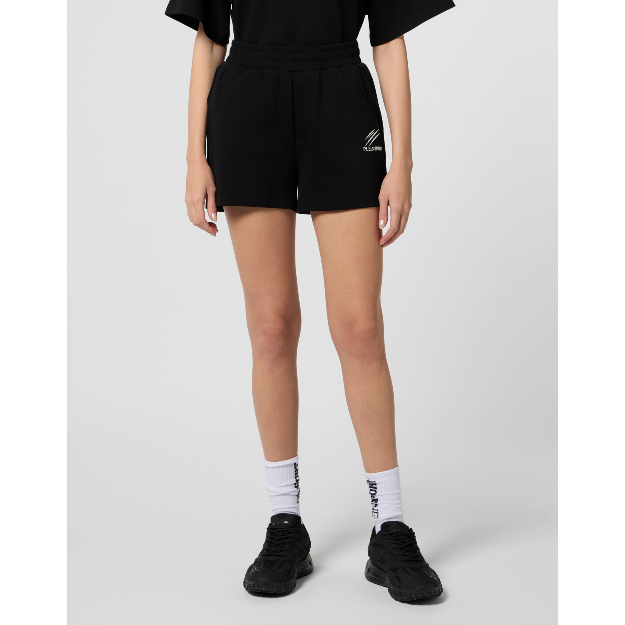 PLEIN SPORT Loose Fit Shorts Icon Scratch