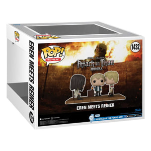 Attack On Titan Pop! Moment Vinile Figures Eren Meets Reiner 9 Cm Funko