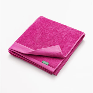 Toalla 90x150 algodón orgánico 450gsm fucsia benetton