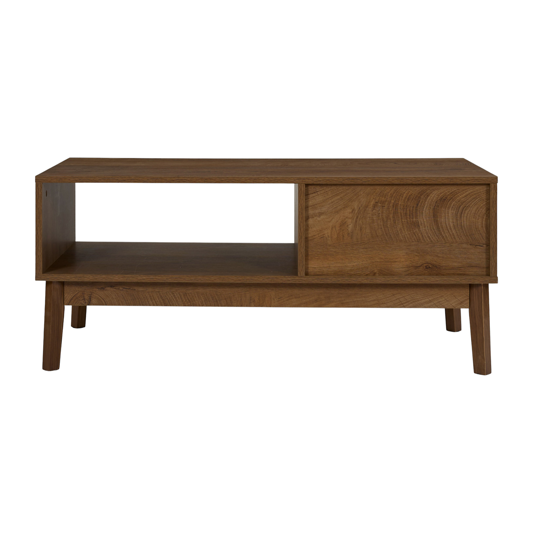 Table Basse - HOME DECO FACTORY - Forest - Pratique - Chaleureuse - Marron et Noir