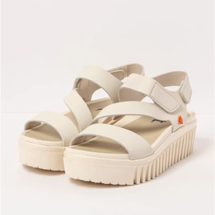 Sandalia de cuña 1573 NAPPA CREAM/BRIGHTON color Cream