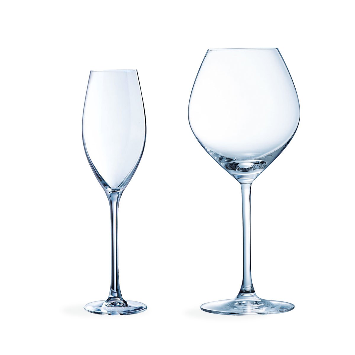 Ensemble 12 pièces, verres à pied 55 cl et flûtes à champagne Cheer Up- Chef&Sommelier