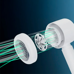 Rimuovi pelucchi per la casa con batteria incorporata. Luce indicativa e cintura di sicurezza.