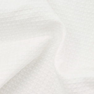Serviettes Gaufrée 100 % coton Blanc chimique