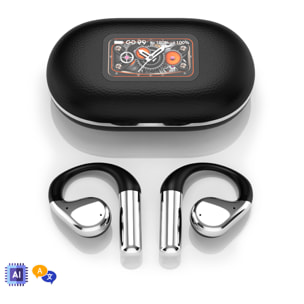 Q31 Auriculares Bluetooth 5.4. Pantalla led. Tecnología OWS reducción ruido y traductor con Ai.