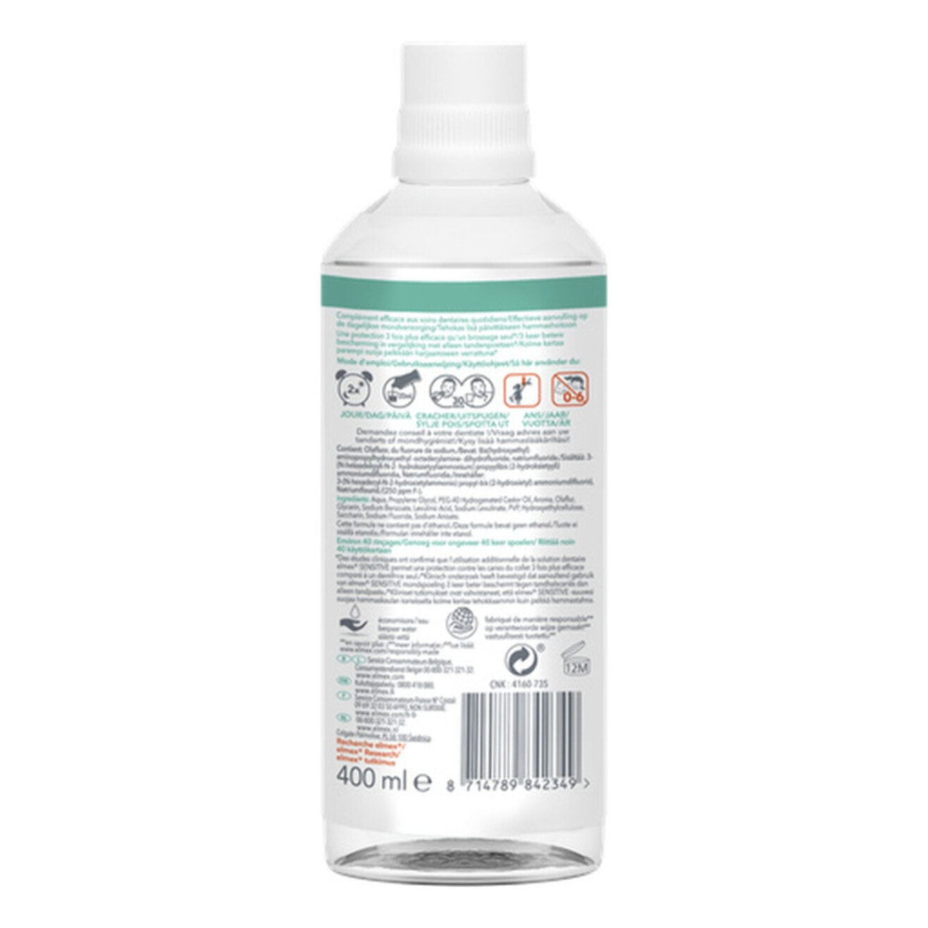 Pack de 12 - elmex - Bain de bouche elmex® Sensitive Dents sensibles - 400ml