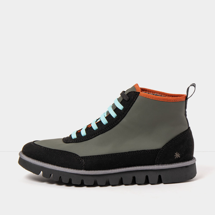 Botines 1585 RUBBER NYLON KAKI-BLACK/ONTARIO color Kaki-black