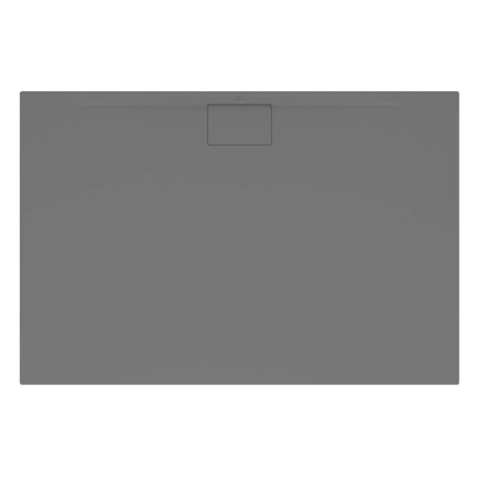 Receveur antidérapant Architectura Metalrim acrylique carré gris anthracite