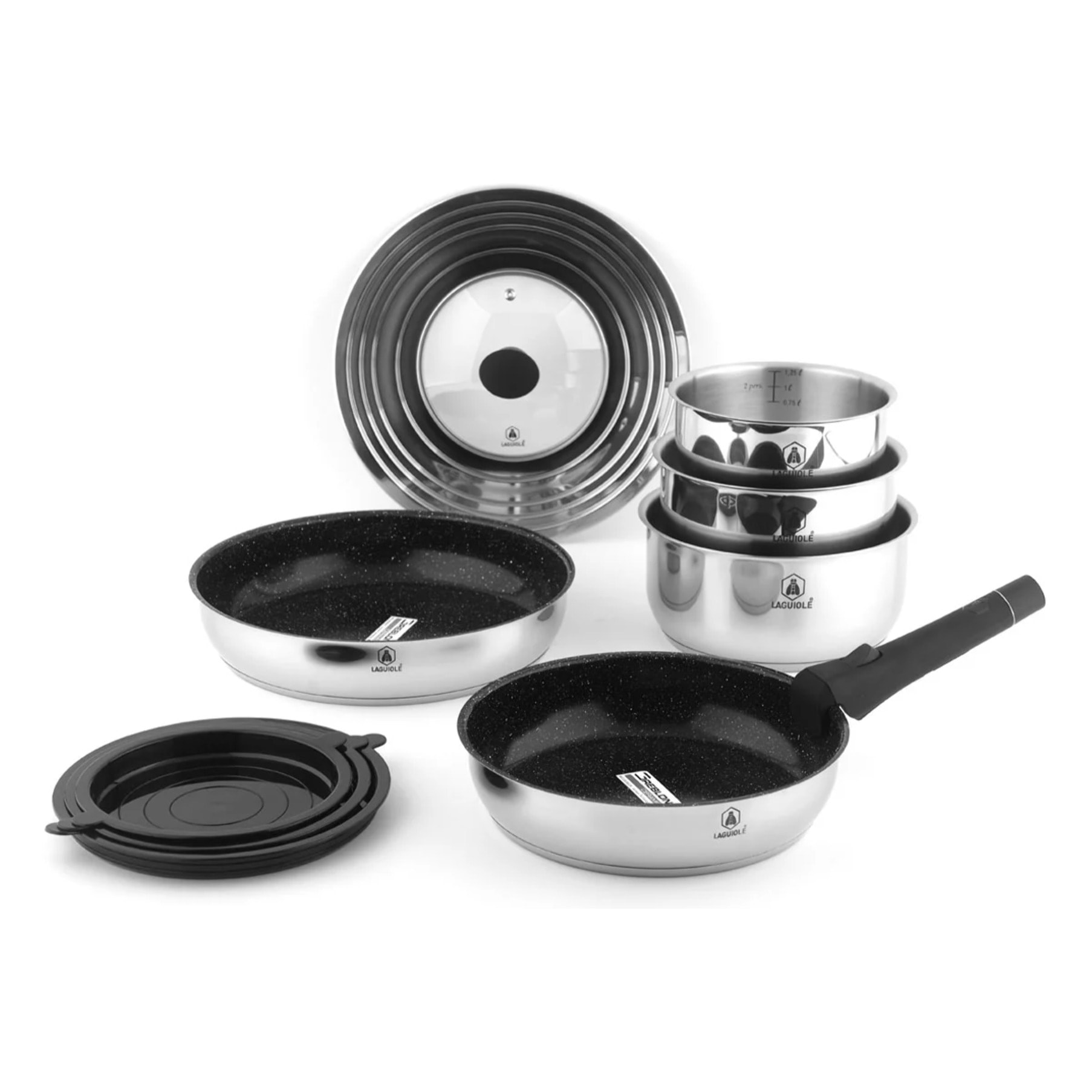 Set de 10 pièces amovibles en inox 18/8