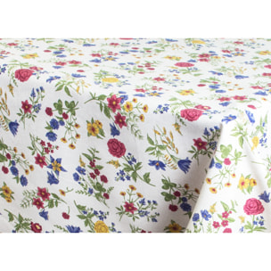 Tovaglia Cucina In 100% Cotone Made In Italy Disegno Mazzolino 140x140