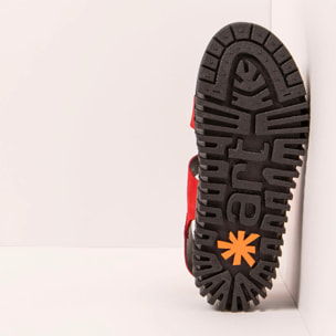 Sandalia de cuña 1573 NOBUCK RED/BRIGHTON color Red