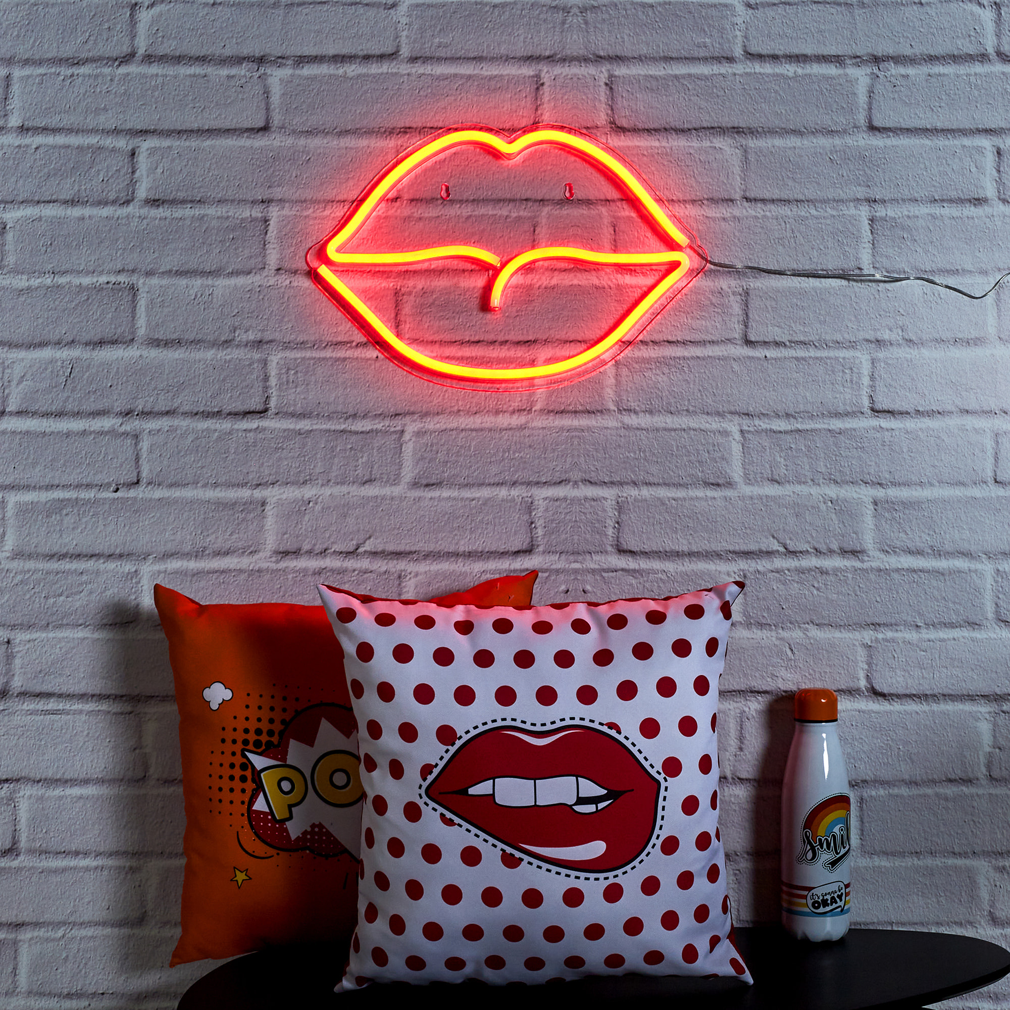 Lampe Neon Bouche Acrylique Usb