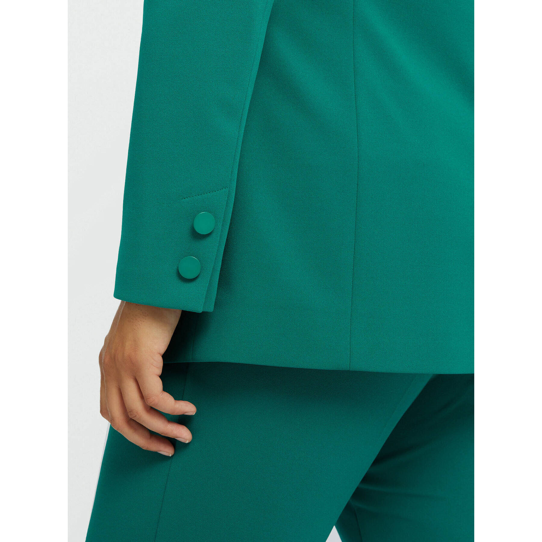 Fiorella Rubino - Blazer con bolsillos de parche - Verde