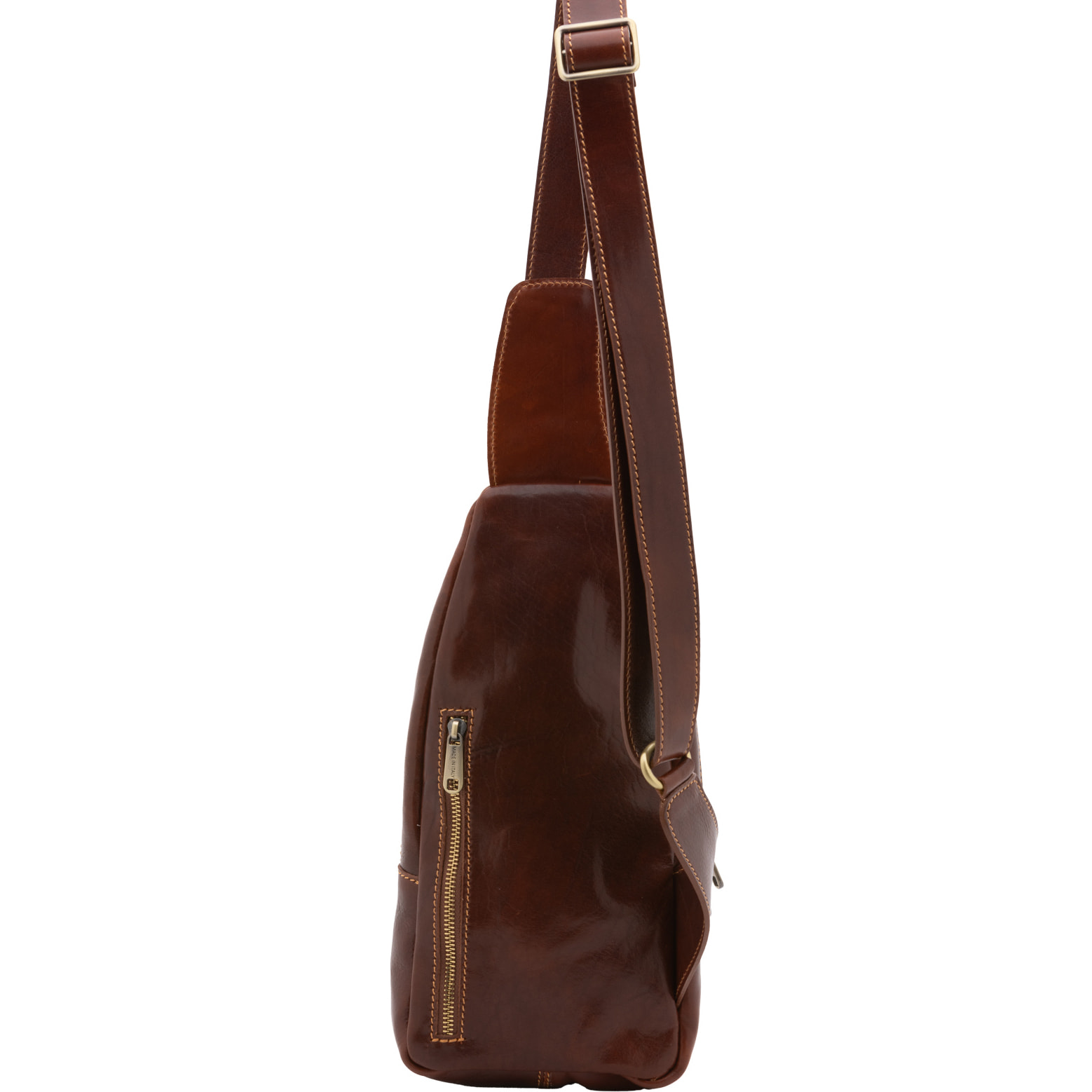 Borsa a tracolla  da uomo In Vera pelle Made in Italy 35x16x5 cm