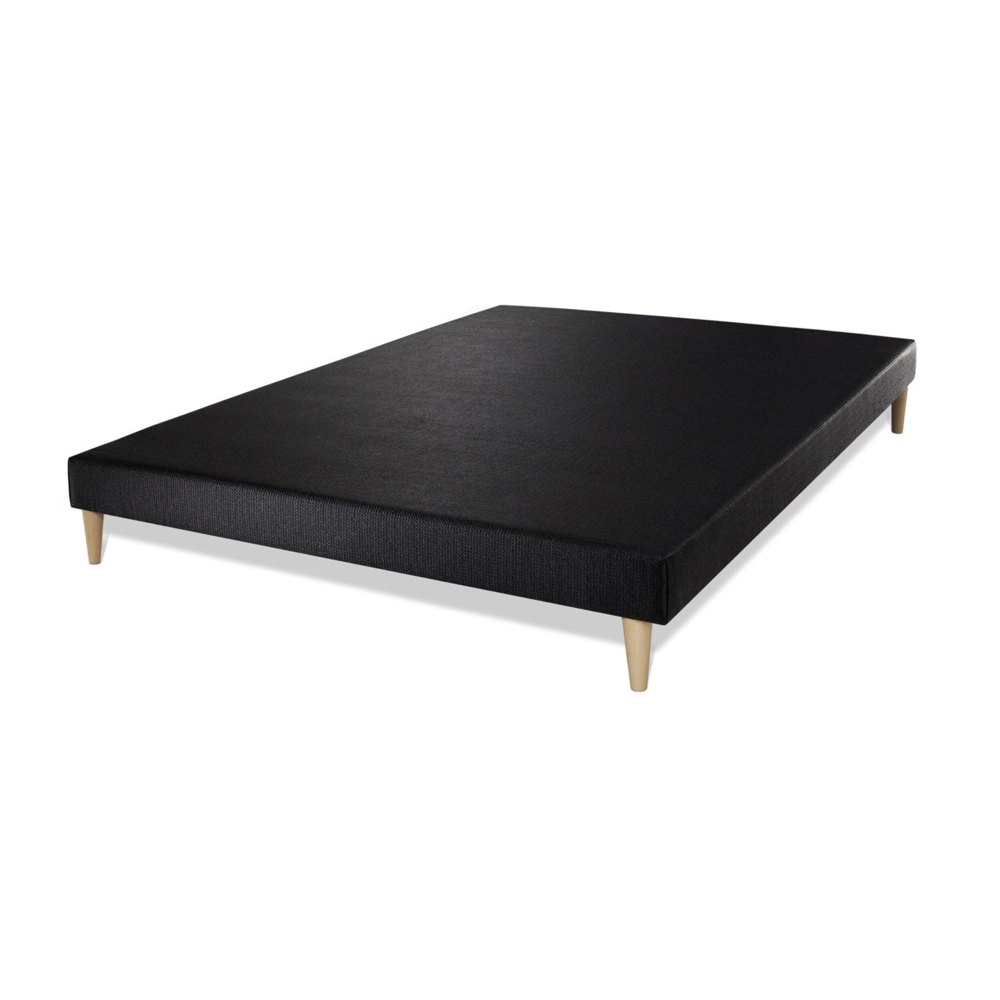 Ensemble - Matelas Mémoire de forme 20cm d'épaisseur - 3 zones de confort - Confort ferme - Sommier tapissier monobloc - 2 places