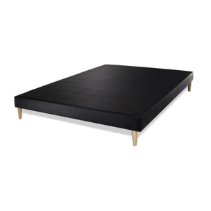 Ensemble - Matelas Mémoire de forme 20cm d'épaisseur - 3 zones de confort - Confort ferme - Sommier tapissier monobloc - 2 places