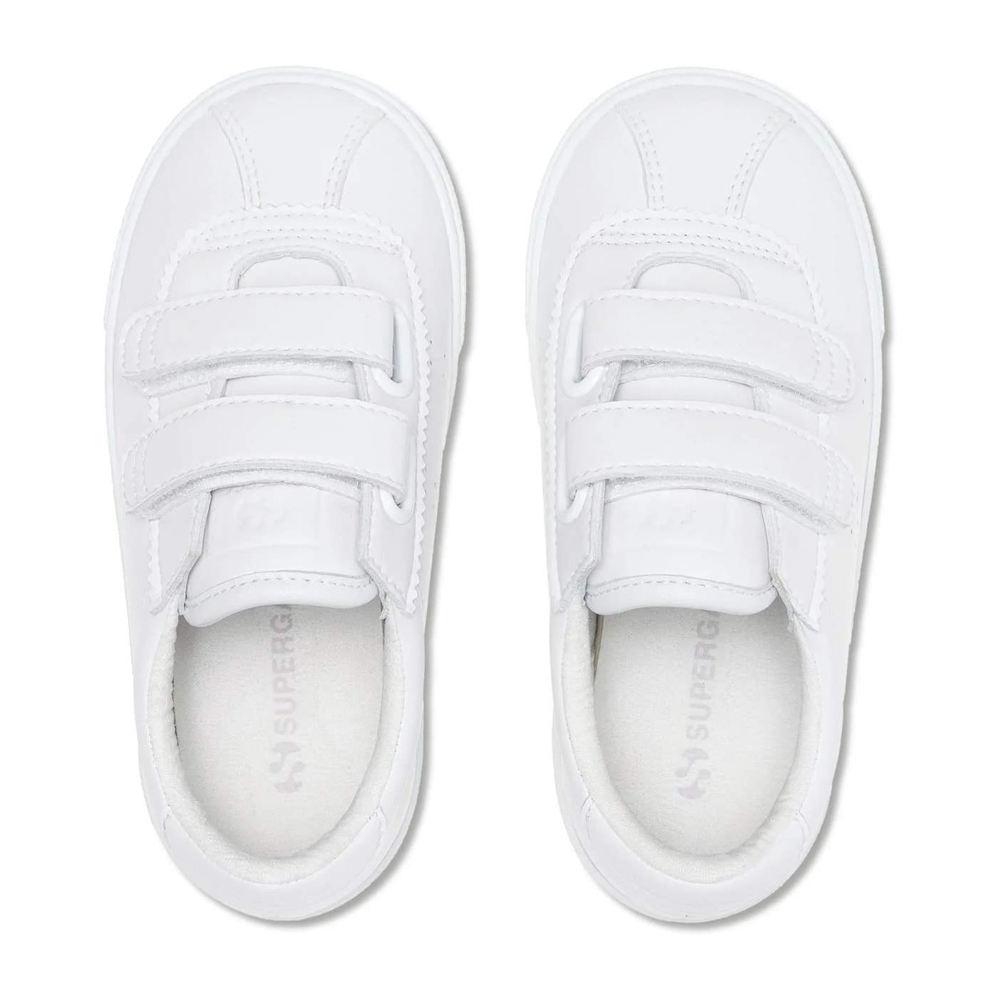Sneakers Superga Bambino/A Bianco 2843 KIDS CLUB S STRAPS VEGAN MATERIAL